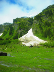 Sneeuw in Oostenrijk in de zomer