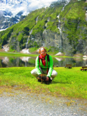 Met de hond bij de Hintersee