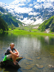 Op de foto bij de Hintersee