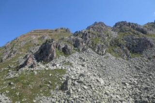 Op grote hoogte in de Alpen