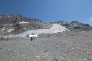 Glacier de la Chiaupe op 3300 meter hoogte