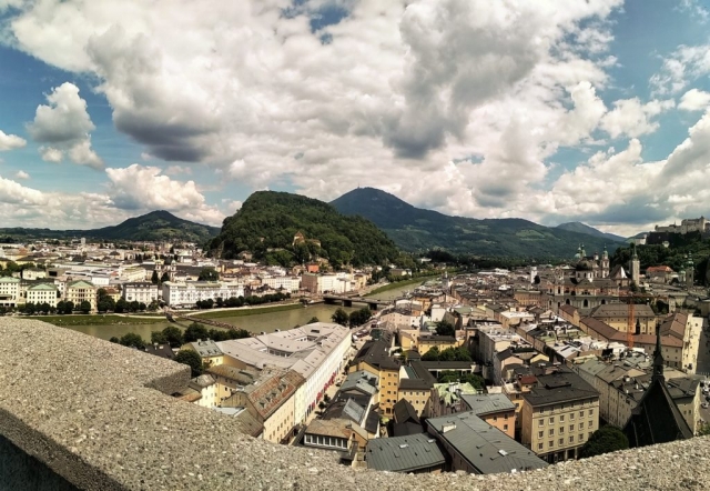 Salzburg van bovenaf